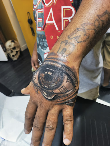 Explore dystopian tattoo ideas, creative tattoo ideas in Montgomery, available at Black Dragon Tattoo & Gallery