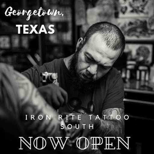 Explore upper arm men tattoo ideas, creative tattoo ideas in Georgetown, available at Iron Rite Tattoo South