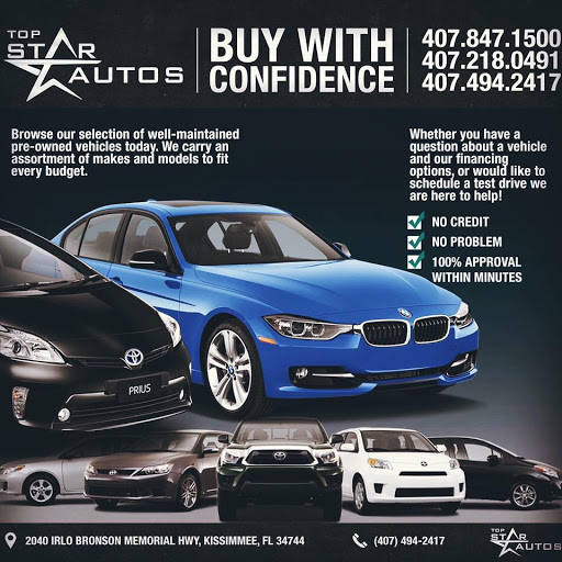 Used Car Dealer «Top Star Autos», reviews and photos, 2040 E Irlo Bronson Memorial Hwy, Kissimmee, FL 34744, USA