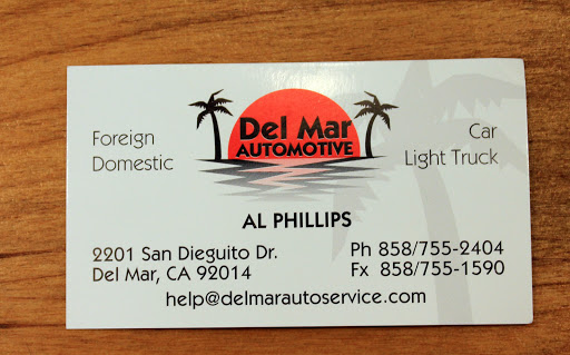 Auto Repair Shop «Del Mar Automotive», reviews and photos, 2201 San Dieguito Dr, Del Mar, CA 92014, USA