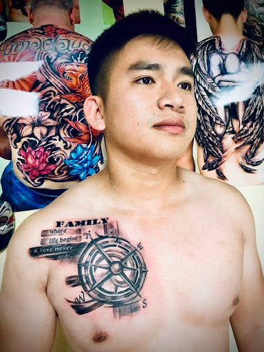 Explore matching brother tattoo ideas, creative tattoo ideas in Garden Grove, available at Anna Hang Tattoo