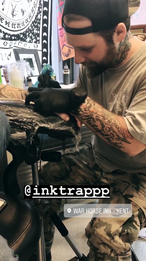 Explore wolf pack tattoo ideas, creative tattoo ideas in Kent, available at War Horse Ink