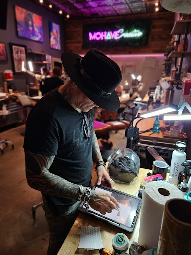 Explore cute face tattoo ideas, creative tattoo ideas in Los Angeles, available at Mohave Creative