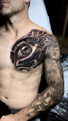 Explore horse tattoo ideas, creative tattoo ideas in Austin, available at Lost Edge Tattoo