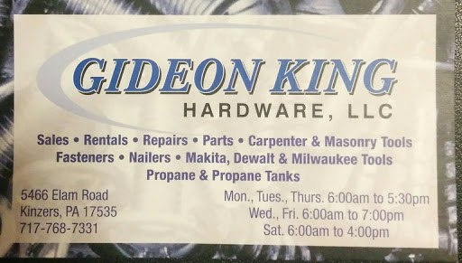 Hardware Store «Gideon King Hardware», reviews and photos, 5466 Friendship Ln, Kinzers, PA 17535, USA