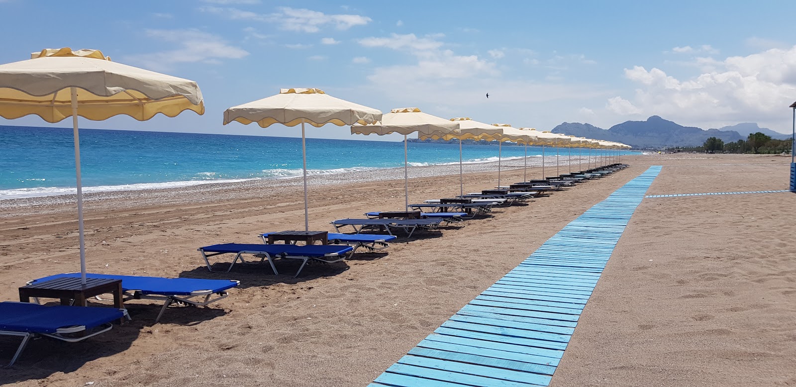 Afandou Plajı'in fotoğrafı ve yerleşim