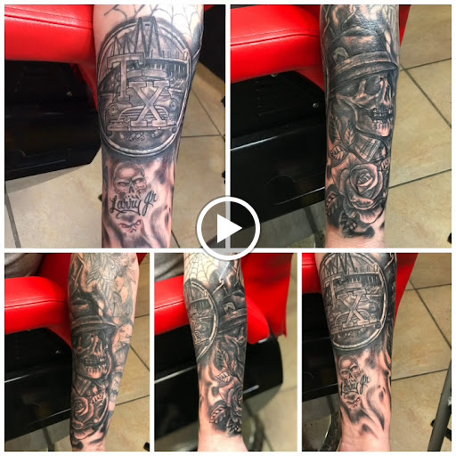 Find cool armband tattoo ideas for your next unique tattoo in Baytown at Big Juniors Tattoos