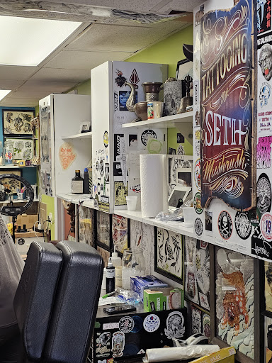 Explore leg tattoo ideas for men black, creative tattoo ideas in Media, available at Baker Street Tattoo