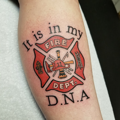 Explore haunted mansion tattoo ideas, creative tattoo ideas in Cumberland, available at Queen City Ink