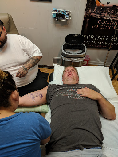 Explore brother and sister tattoo ideas, creative tattoo ideas in Whiting, available at Lucky Kat Tat