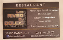 Carte du Les Rives du Doubs à Dampjoux