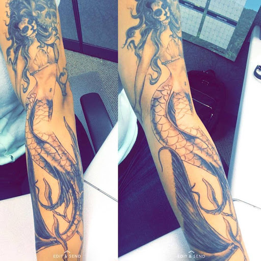 Explore science tattoo ideas, creative tattoo ideas in Hillsboro, available at MOO MANU TATTOO