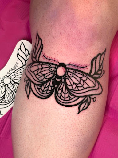 Explore harmonica tattoo ideas, creative tattoo ideas in Greensboro, available at Mew Tattoo