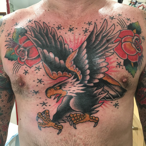Explore heron tattoo ideas, creative tattoo ideas in Dallas, available at Carl Hallowell, Horisho