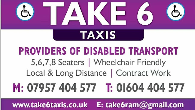 Reviews of Take6 Private Hire in Northampton - Taxi service