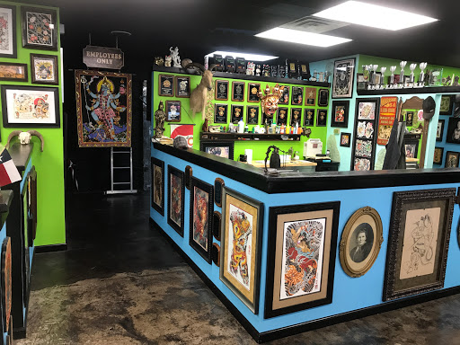 Explore graveyard tattoo ideas, creative tattoo ideas in Dallas, available at Davis Street Tattoo