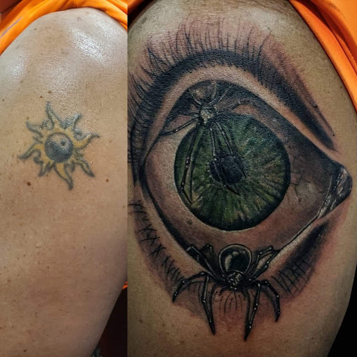 Explore fishing lure tattoo ideas, creative tattoo ideas in Kenosha, available at Kenosha Tattoo Company