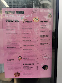 Menu / carte de Napoli gang by Big Mamma Montrouge à Montrouge