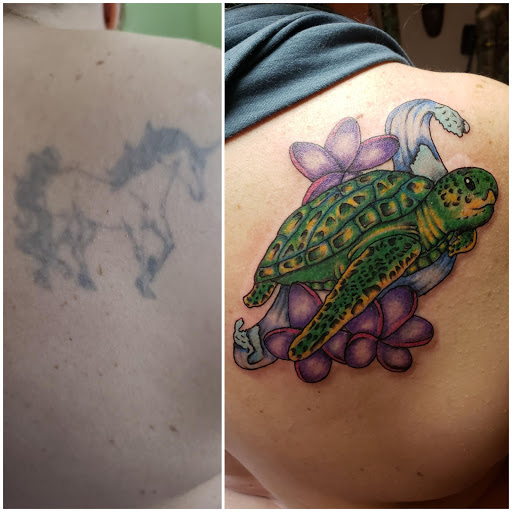Explore stick n poke tattoo ideas, creative tattoo ideas in Salem, available at Body Graphix Tattoo Studio