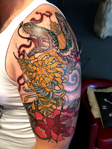 Explore ocean tattoo ideas, creative tattoo ideas in Kingsford, available at Deft Tattoo Studio