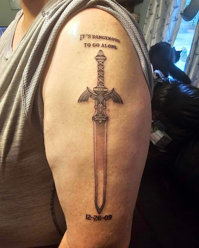 Explore tattoo ideas for him and her, creative tattoo ideas in Easthampton, available at The Black Labyrinth Tattoo Syndicate