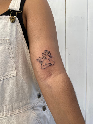 Explore full sleeve tattoo ideas female, creative tattoo ideas in Los Angeles, available at Supersweet Tattoos and Coffee