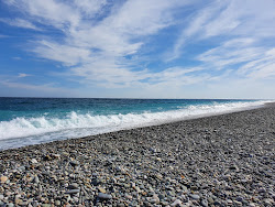 Foto de Pitsunda beach com linha costeira longa e reta