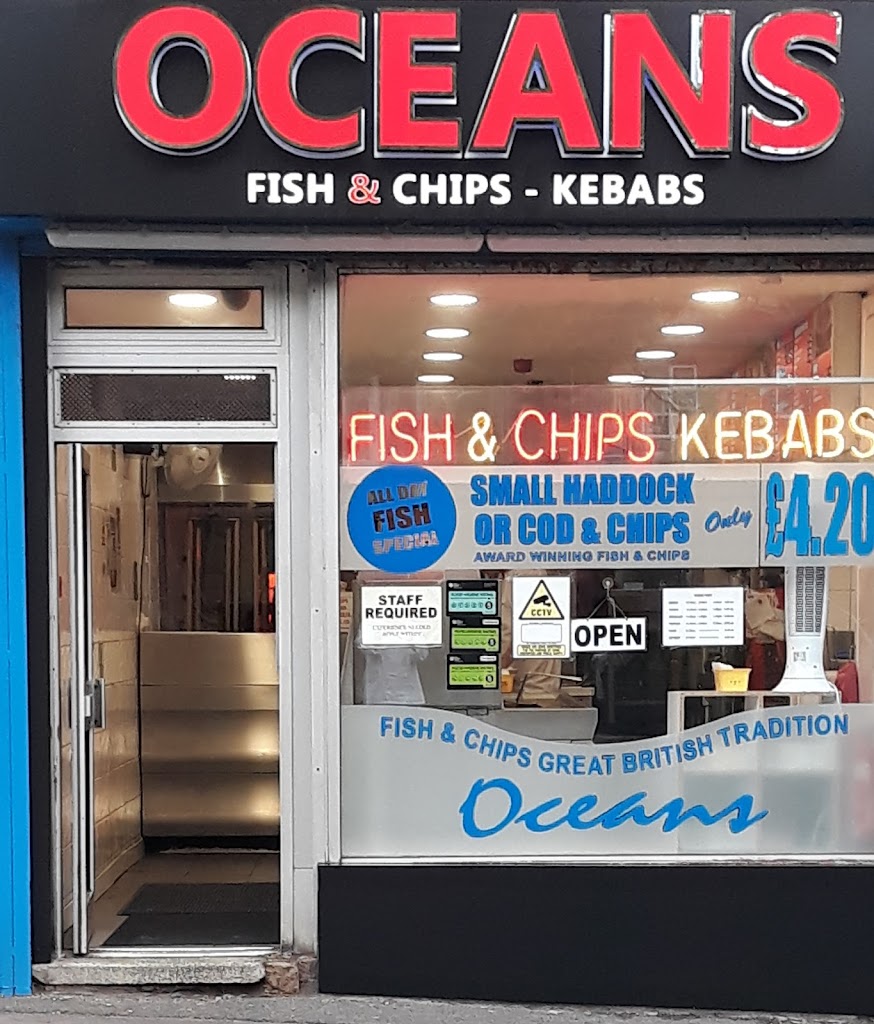 Oceans fish & chip and kebab shop NG4 1EE