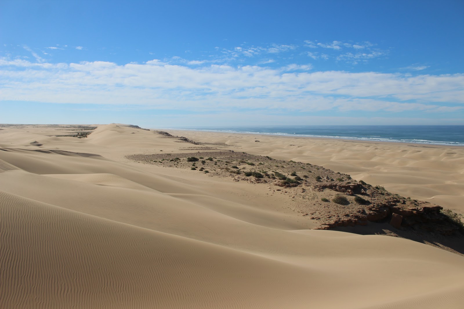 Fotografija Plage Blanche z svetel pesek površino