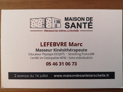 Lefebvre Marc kinésithérapeute à La Rochelle