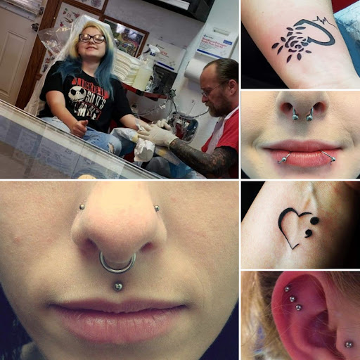 Explore ace of spade tattoo ideas, creative tattoo ideas in Elko, available at Custom Tattoos and Body Piercing Studio