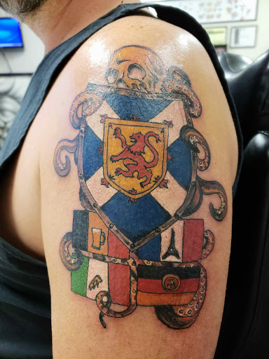 Explore mechanical tattoo sleeve ideas, creative tattoo ideas in Hudson, available at Inkredible Inc Tattoos