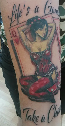 Explore biker tattoo ideas, creative tattoo ideas in Yuba City, available at Righteous Ink