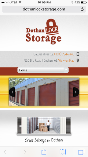 Self-Storage Facility «Dothan Lock Storage», reviews and photos, 510 Bic Rd, Dothan, AL 36303, USA