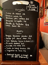 Menu / carte de Touloulou à Lille