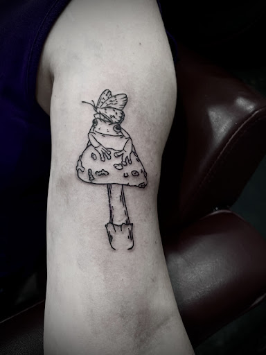 Explore small behind ear tattoo ideas, creative tattoo ideas in Albuquerque, available at Dark Mark Arts