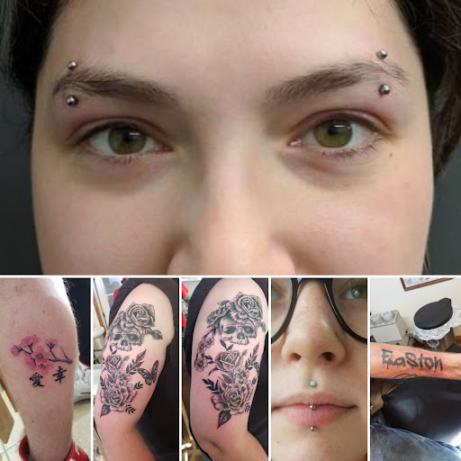 Explore arm mens tattoo ideas, creative tattoo ideas in Elko, available at Tom Custom Tattoos and Body Piercing Studio
