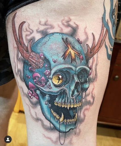 Explore men's mental health tattoo ideas, creative tattoo ideas in Ridge, available at Masquerade Tattoo Shop