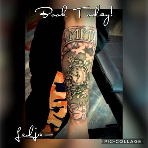 Explore kids names tattoo ideas, creative tattoo ideas in New York, available at Redink Tattoo Studio