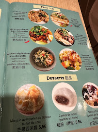 Momo à Paris menu
