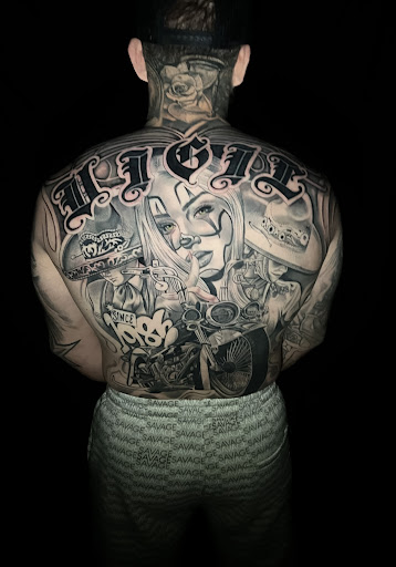Explore cover up tattoo ideas for men, creative tattoo ideas in Silver City, available at Independent Ink Tattoo