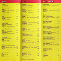 Menu du Pizzeria Rock Cordenons à Cordenons