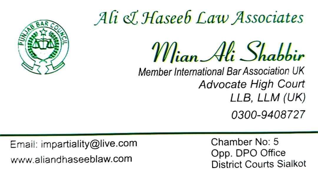 Ali and Haseeb Law Associates