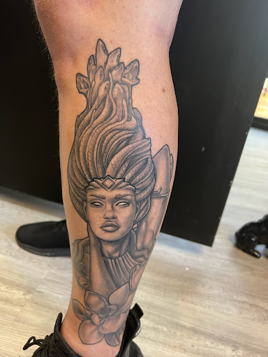 Explore bass tattoos ideas, creative tattoo ideas in Norco, available at Live Canvas Tattoo Parlour