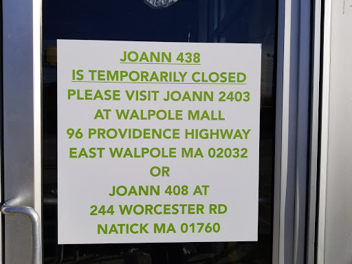 Fabric Store «Jo-Ann Fabrics and Crafts», reviews and photos, 1580 VFW Pkwy # 1600, West Roxbury, MA 02132, USA