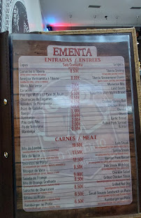 O Tibério em Vila do Porto menu n° 1