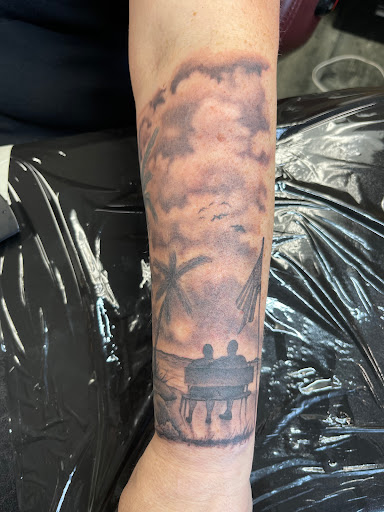 Explore linework tattoo ideas, creative tattoo ideas in Des Moines, available at Skin Kitchen Tattoo