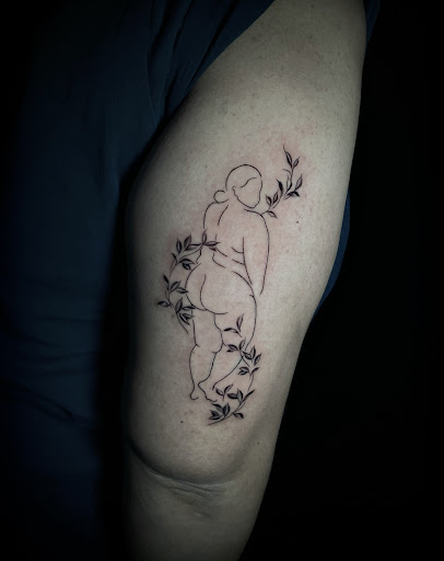 Explore morning glory tattoo ideas, creative tattoo ideas in Corona, available at Crop Circles Tattoo Studio