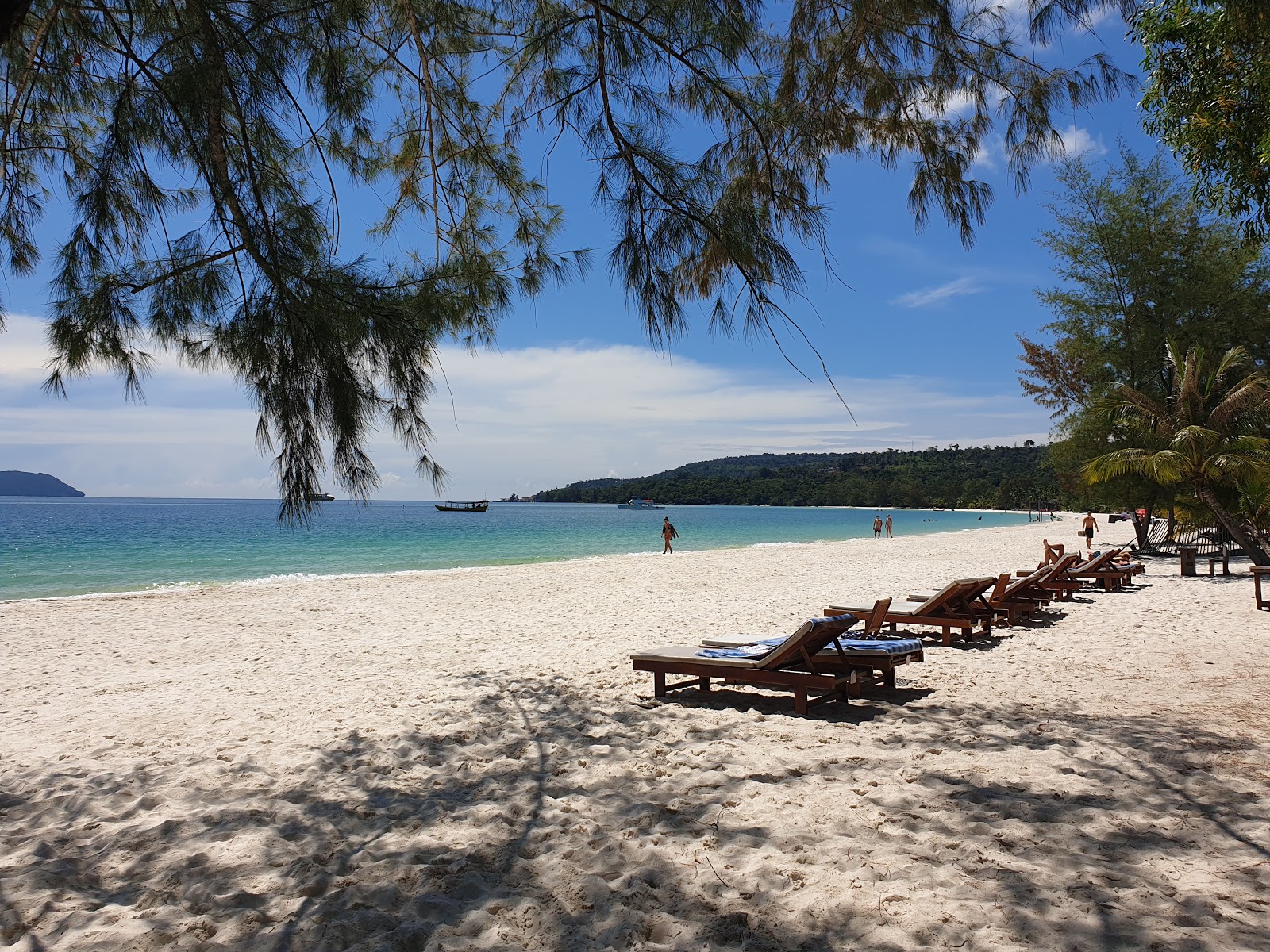Foto von Long Set Beach mit feiner beiger sand Oberfläche