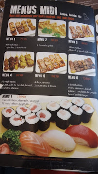 Restaurant de sushis Sushiyama à Saint-Priest-en-Jarez - menu / carte